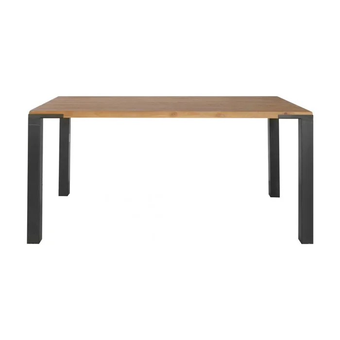 Mesa De Comedor Madera-y-metal Natural-beige Madison en Madera natural - Mesas de comedor, Uruguay | Divino, vista 2