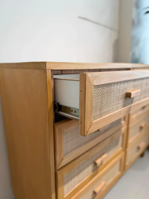Comoda 8 cajones en Madera natural - Muebles para TV, Uruguay | FMB, vista 3