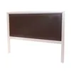 RESPALDO 2 PLAZAS (2.00 MTS) - MADERA LACA BLANCA - TAPIZADO CHOCOLATE en Multicolor - Respaldos de cama, Uruguay | Champagne Home, vista 1 de 2