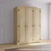 Ropero Curvo 3 Puertas Madera Maciza Línea Monterrey - Natural en Madera natural - Roperos y placares, Uruguay | Ecowood, vista 2 de 3