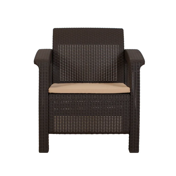 Set Living Exterior Polipropileno Marron Turim en Marrón - Muebles para el exterior, Uruguay | Divino, vista 4