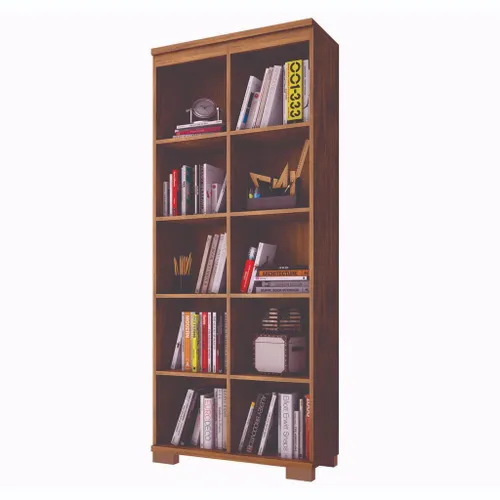 Biblioteca 10 estantes NOBRE C603 en Marrón - Bibliotecas, Uruguay | Igoa