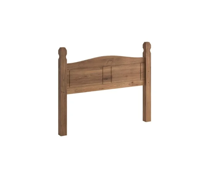 Respaldo 2 plazas Madera Maciza 140cm - Linea Mexicana - Oscuro en Marrón - Respaldos de cama, Uruguay | Rústico Hogar, vista 2