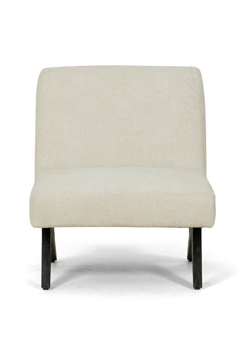 POLTRONA ZIMKA TELA CAMARGUE NIEVE 65X89X75H CM en Beige - Butacas, banquetas y puffs, Uruguay | Vinibel, vista 2