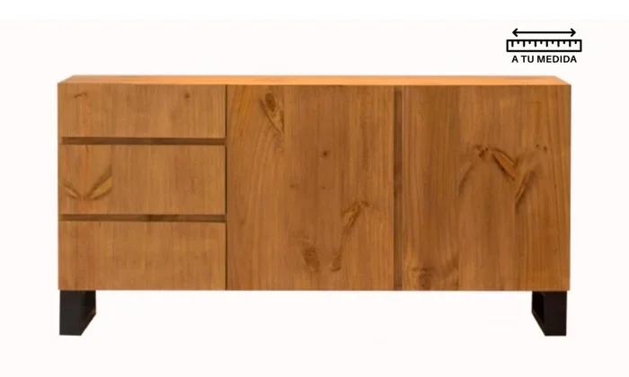 Aparador IRON 1.60m en Madera natural - Aparadores y recibidores, Uruguay | Finkel