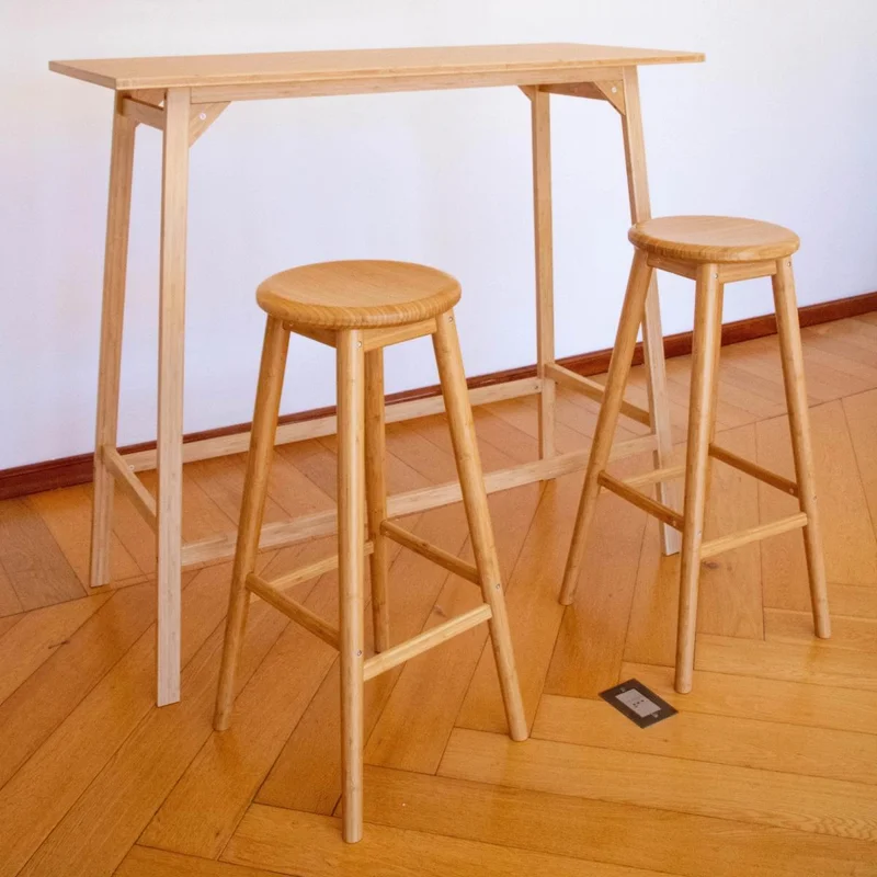 Desayunador Odda (incluye 2 banquetas) en Madera natural - Muebles, Uruguay | Uruguay Bamboo, vista 6