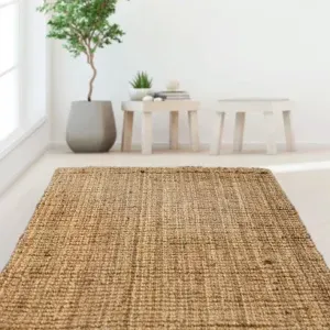 Alfombra de Yute Natural – 120 x 180 cm en Beige - Alfombras, Uruguay | Berna home