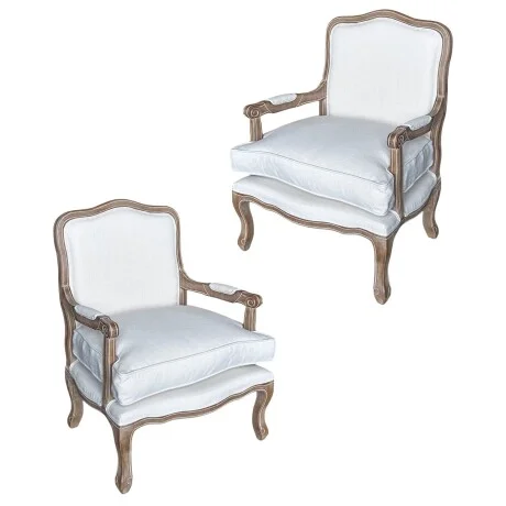 Promo 2 Poltronas Luis XV Crema en Beige - Butacas, banquetas y puffs, Uruguay | La Cueva Muebles, vista 13