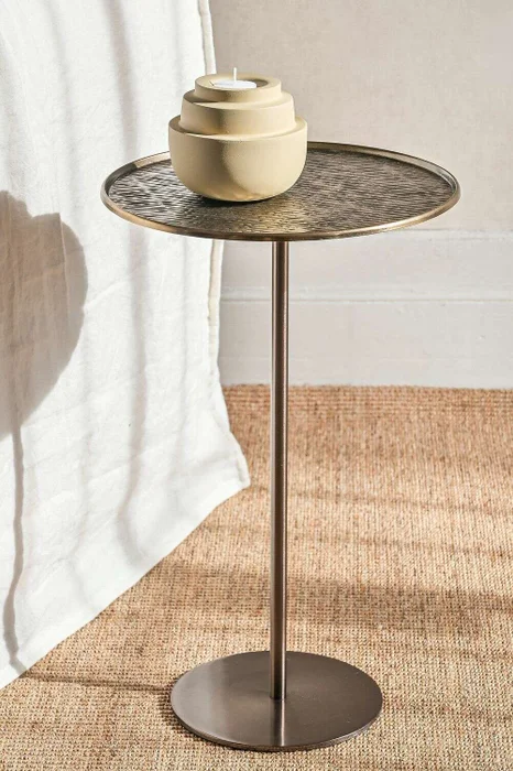 MESA AUXILIAR CHARLES - BRONCE AÑEJO - 31.5 CMS - Mesas de living, Uruguay | La Iberica, vista 4