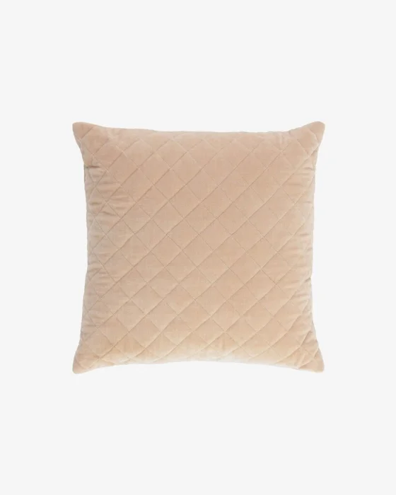 Almohadón Carmin 45 x 45 cm terciopelo rosa rombos en Rosa - Textiles, Uruguay | Kavehome