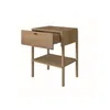 Mesa de Luz Oslo Lisa - 1 Cajon - Natural en Marrón - Mesas de luz, Uruguay | NYR, vista 2 de 4