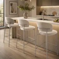Banqueta Alta Regina en Beige - Sillas, Uruguay | Casa Brava, vista 4