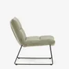 Butaca Asen - de chenilla verde y patas de acero negro FSC 100% en Verde - Butacas, banquetas y puffs, Uruguay | Kavehome, vista 7 de 9