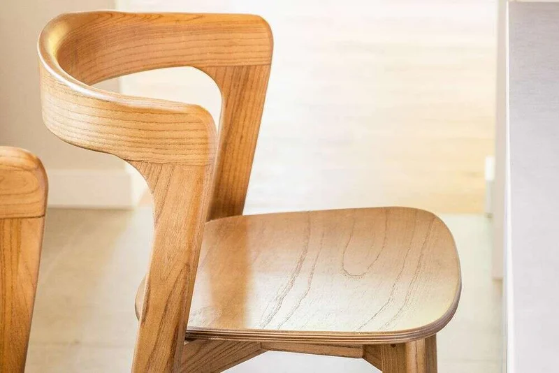 SILLA DE BAR BONHAM - MIEL en Madera natural - Sillas, Uruguay | La Iberica, vista 8