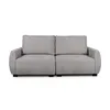 Sofá Carino (Retráctil) - Tela Microfibra - 2 cuerpos - Kruger 06-155 (Ceniza) en Gris - Sillones y sofás, Uruguay | NYR, vista 2 de 6