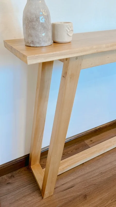 Consola recibidora de madera en Madera natural - Muebles, Uruguay | Decoramuss, vista 3