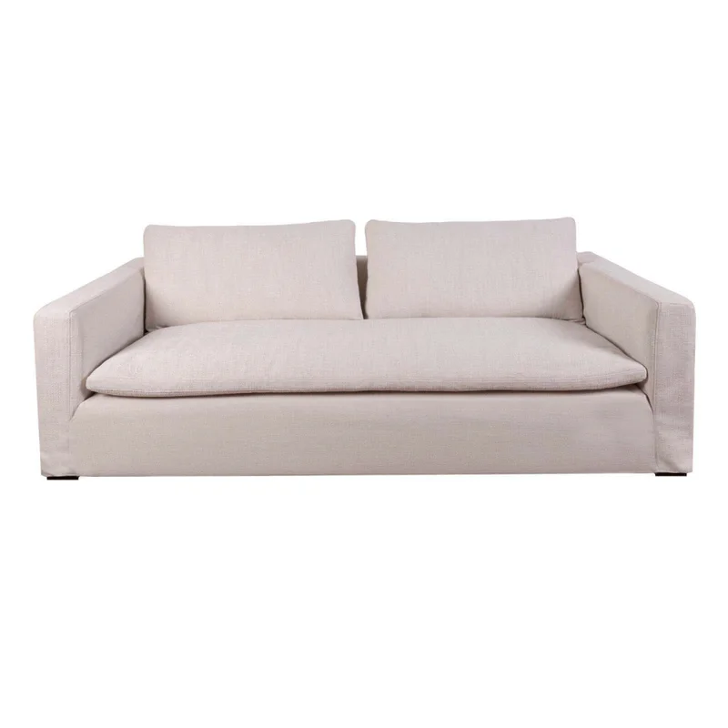 Sofá 3 Cuerpos Tela Natural-beige Nunu Natural en Beige - Sillones y sofás, Uruguay | Divino, vista 3