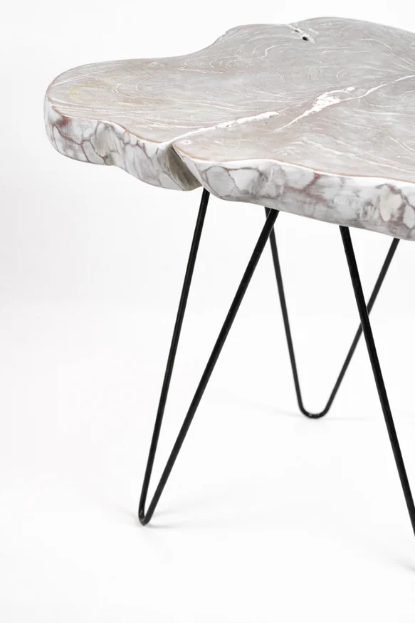 Mesa Lateral Liberté White Wash - Color Unico en Multicolor - Sillones y sofás, Uruguay | Indian, vista 2