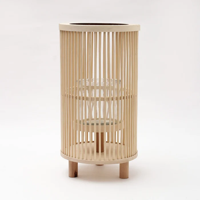 Fanal Bamboo Con Patas De Madera Chico - Velas y Portavelas, Uruguay | Tiendas Montevideo, vista 2