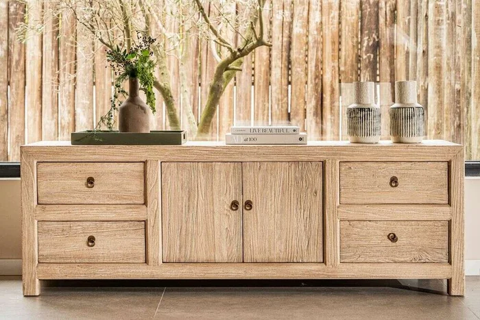 APARADOR BAJO / RACK TIRRENO - 1.80 MTS en Madera natural - Muebles para TV, Uruguay | La Iberica, vista 3