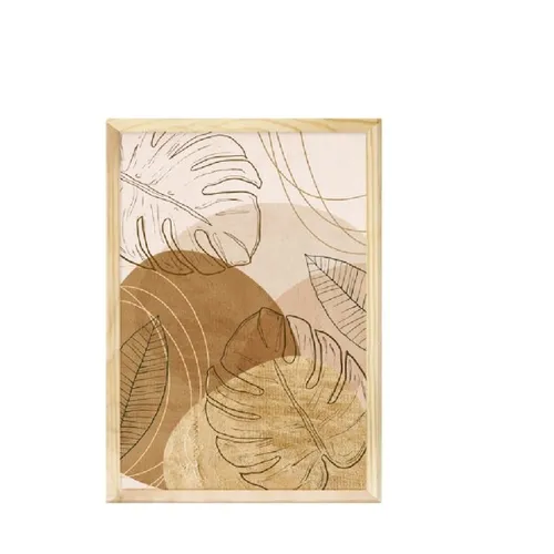Lámina con Marco de Madera en Madera natural - Decoración de pared, Uruguay | Finkel