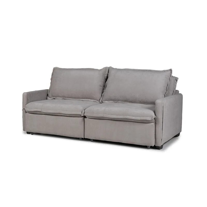 Sofá Cama Oliver - Tela Microfibra - 12074 (Ceniza) en Gris - Sillones y sofás, Uruguay | NYR