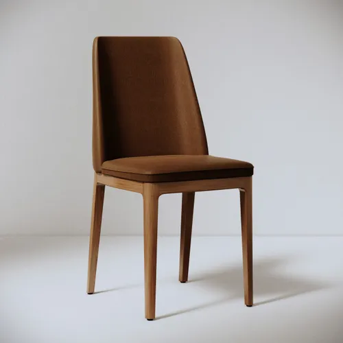 Silla de Comedor City - Línea Manhattan - Cuero sintético en Marrón - Sillas, Uruguay | Rústico Hogar
