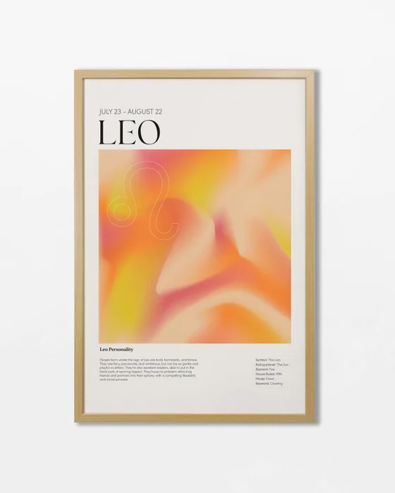 Signo Leo en Multicolor - Láminas, Uruguay | La Cuadrería