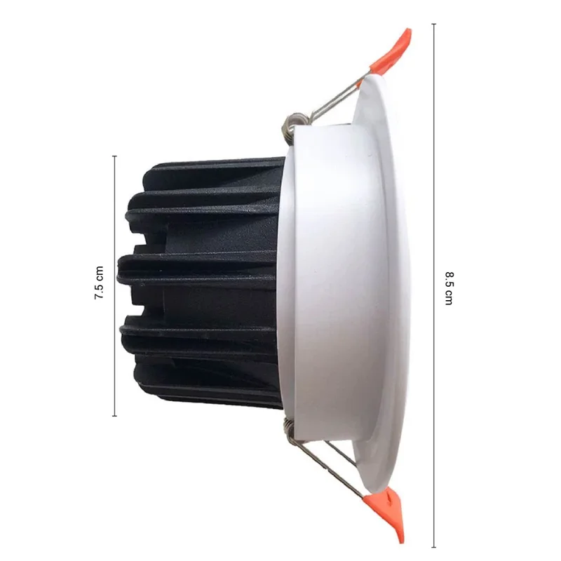 Downlight LED LUX 5W Luz Cálida en Blanco - Lámparas colgantes, Uruguay | Serlux, vista 5