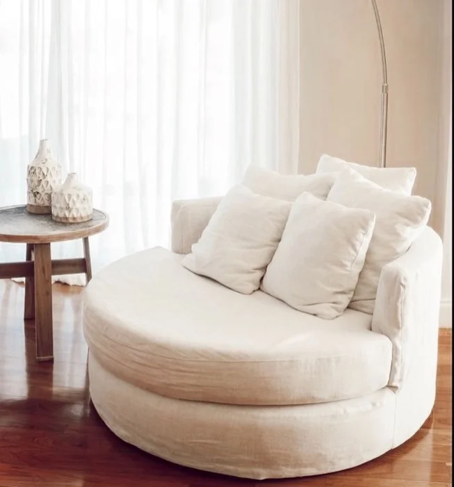 Sofá con funda Sandi en Beige - Sillones y sofás, Uruguay | Pieza Clave