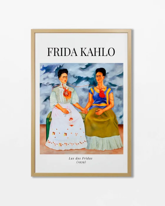 Frida Kahlo - Las dos Fridas en Multicolor - Láminas, Uruguay | La Cuadrería
