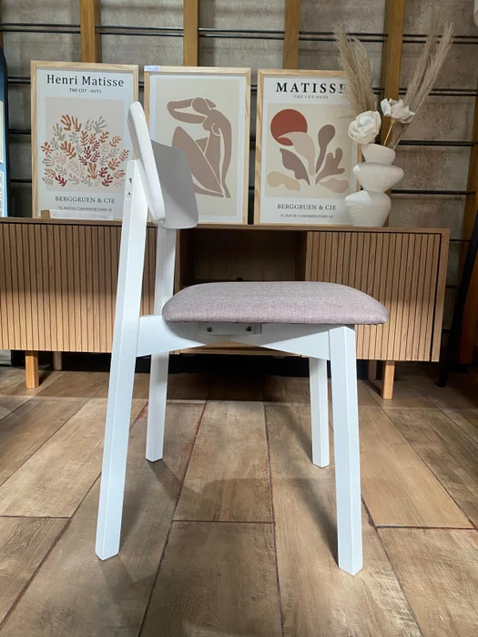 Silla Marruecos – Madera de Gomero Blanco en Blanco - Sillas, Uruguay | Berna home, vista 2