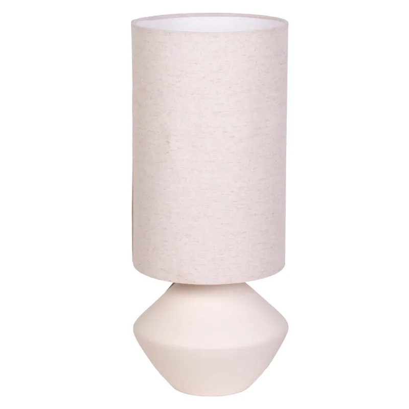 Lámpara De Mesa Ml2591 Blanco Cerámica Ml259176 en Blanco - Lámparas de mesa, Uruguay | Divino