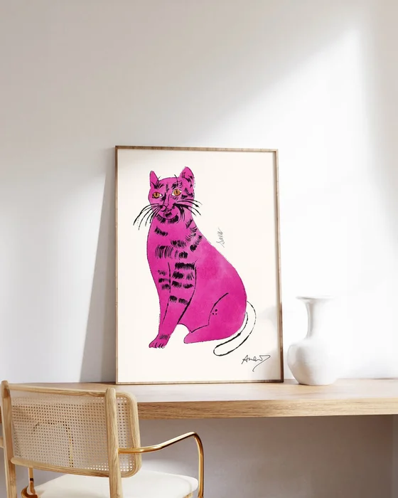Andy Warhol - Pink cat en Rosa - Láminas, Uruguay | La Cuadrería, vista 3