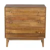 Comoda 3 Cajones Madera-de-mango Marron Parker en Marrón - Cómodas, Uruguay | Divino, vista 1 de 5