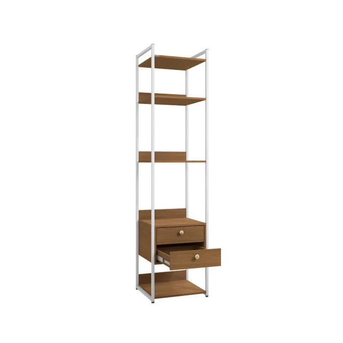 Combo Closet Abierto Modular P49 y P50 - Linea Industrial en Madera natural - Roperos y placares, Uruguay | Balton, vista 11