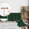 Azulejos adhesivos para cocina baño diseño ladrillo 10uds - Verde - Decoración, Uruguay | Buho Store, vista 2 de 5