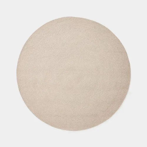 Alfombra Despas de fibras sintéticas crudo Ø150 cm. en Beige - Muebles para el exterior, Uruguay | Kavehome