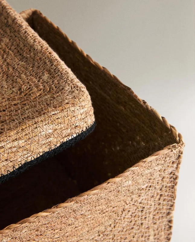 CESTA CUADRADA en Madera natural - Canastos, Uruguay | Zara Home, vista 3