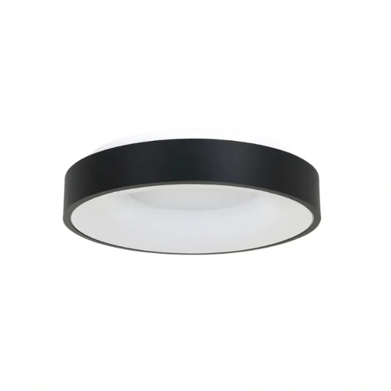 Plafon LED Redondo Philly 50 CM Negro en Negro - Lámparas colgantes, Uruguay | Serlux