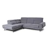 Rinconera Versatile - Tela Microfibra - Chaise Izquierdo - 6686-7 Gris en Gris - Sillones y sofás, Uruguay | NYR, vista 3 de 7
