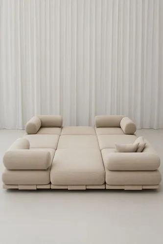 Block - Sofá Modular en Beige - Sillones y sofás, Uruguay | Bloop Home