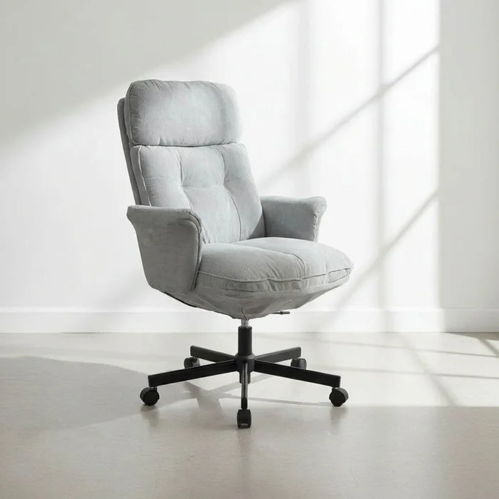 Silla De Oficina Gerencial Tela-y-metal Gris Cicerón en Gris - Escritorios y sillas de escritorio, Uruguay | Divino