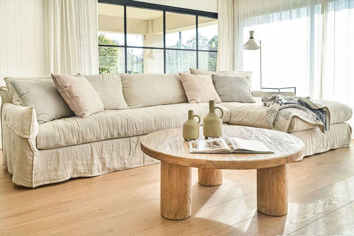 SILLON ALMA RINCONERO XXL - LINO CRUDO en Blanco - Sillones y sofás, Uruguay | La Iberica, vista 9