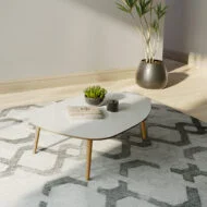 Mesa Ratona Oslo en Blanco - Mesas de arrimo, Uruguay | Casa Brava, vista 4
