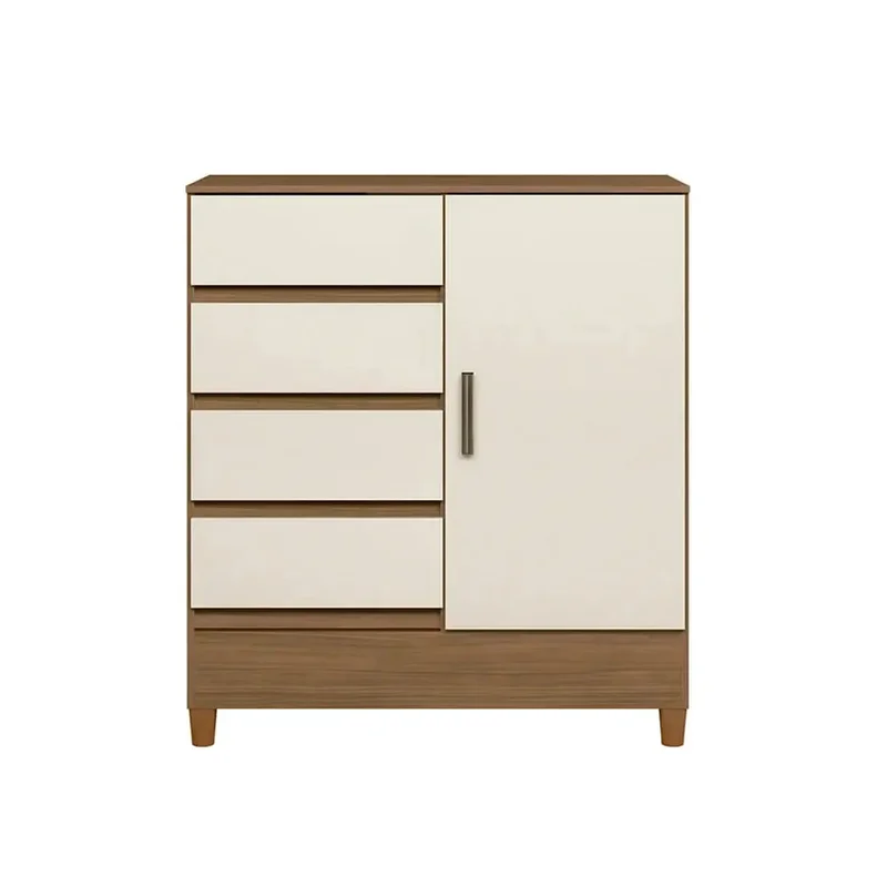 Comoda Cajonera Dormitorio 4 Cajones 1 Puerta en Beige - Cómodas, Uruguay | Soy Hogar, vista 4