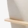 Butaca Meghan de chenilla perla y madera maciza de fresno con acabado natural FSC Mix Credit en Off-white - Butacas, banquetas y puffs, Uruguay | Kavehome, vista 5 de 10