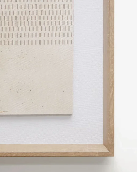 Cuadro Sormina - con rayas superiores marrón 30 x 40 cm en Beige - Decoración de pared, Uruguay | Kavehome, vista 3