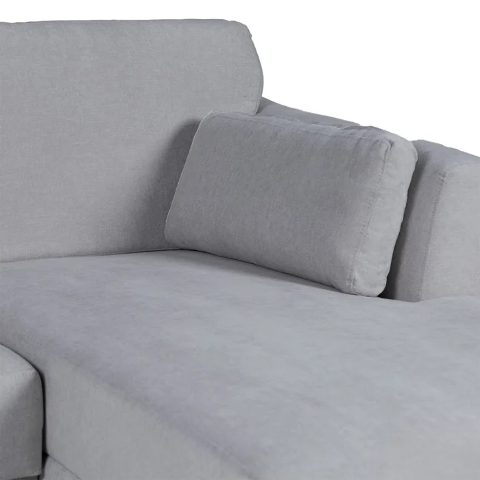 Rinconera Capri - Tela Microfibra - Chaise derecho - Kruger 06-155 (Ceniza) en Gris - Sillones y sofás, Uruguay | Nyr, vista 4
