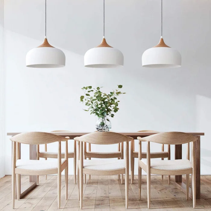 Lámpara Colgante Nórdica Blanca ø 26 cm en Blanco - Lámparas colgantes, Uruguay | Serlux, vista 2